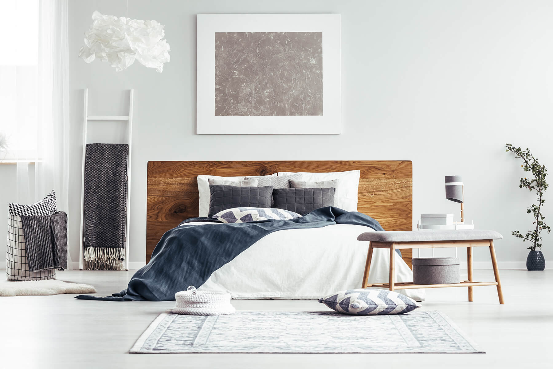 Denim Quilt Cover Set – Charcoal